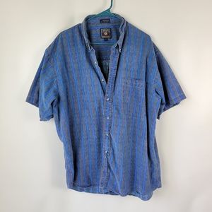 CHAPS RALPH LAUREN Made in USA 100% Cotton Shirt Sz XL